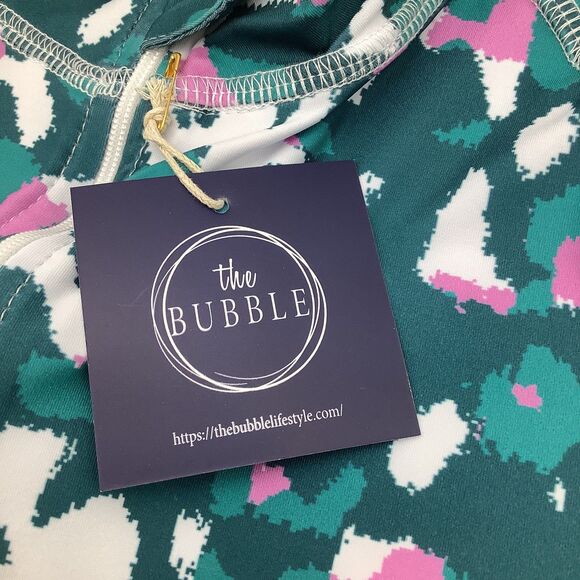 The Bubble Womens Hamilton Long Sleeve 1/2 Zip Top Green Size Medium‎ NWT - Picture 4 of 9